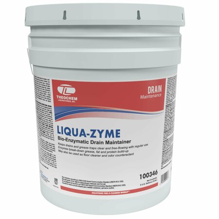 THEOCHEM LIQUA ZYME - 5 GL PAIL, Drain Maintainer 100346-99990-1P